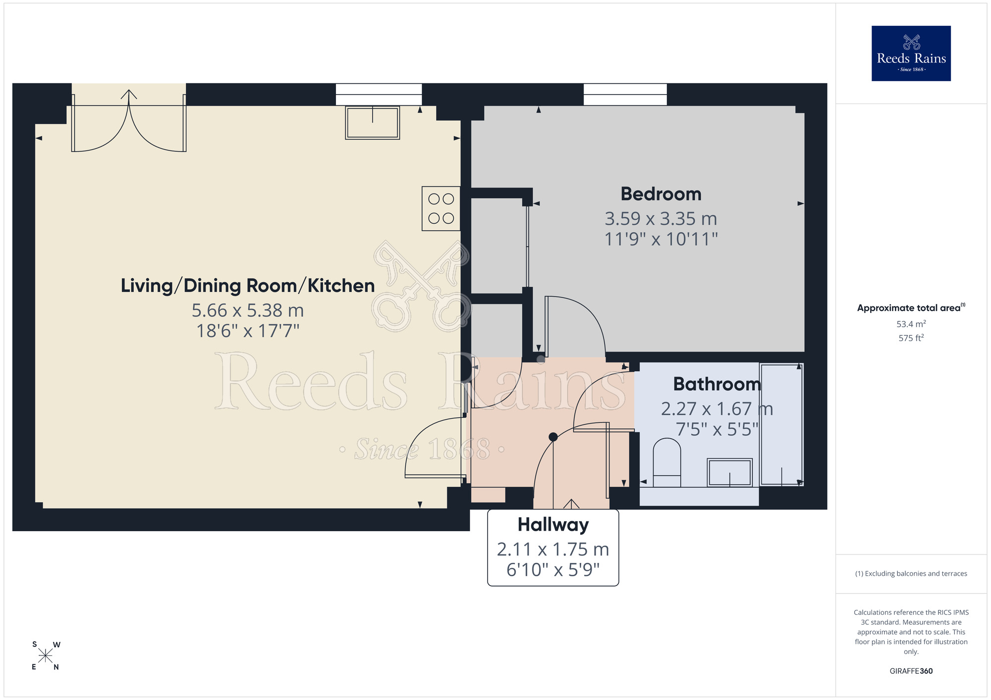 Floorplan of 1 bedroom House for sale, Concert Street, Liverpool, Merseyside, L1