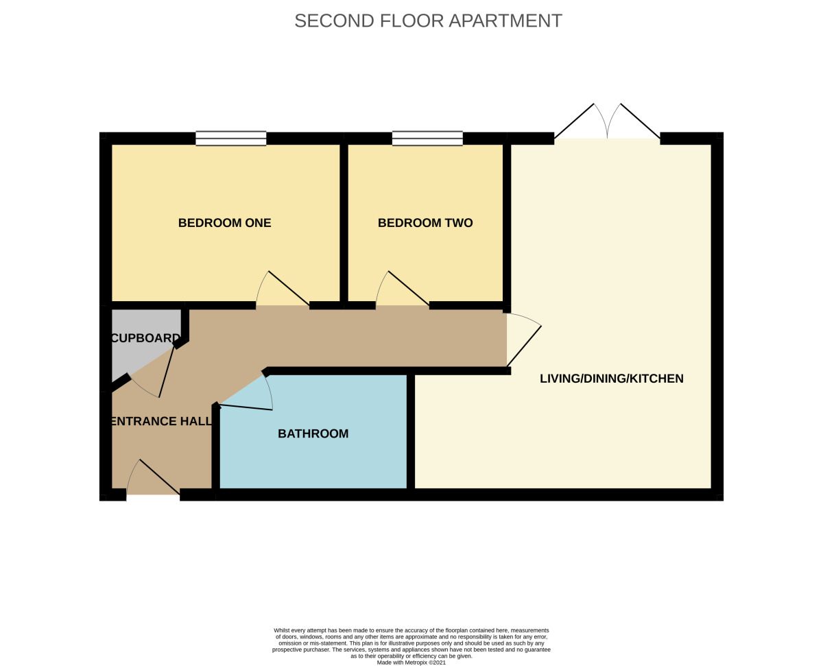 Floorplan of 2 bedroom Flat to rent, Robinson Road, Ellesmere Port, Cheshire, CH65
