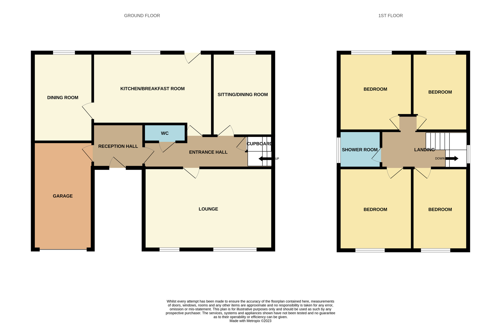 Floorplan of 4 bedroom Detached House for sale, Cedardale Drive, Whitby, Cheshire, CH66