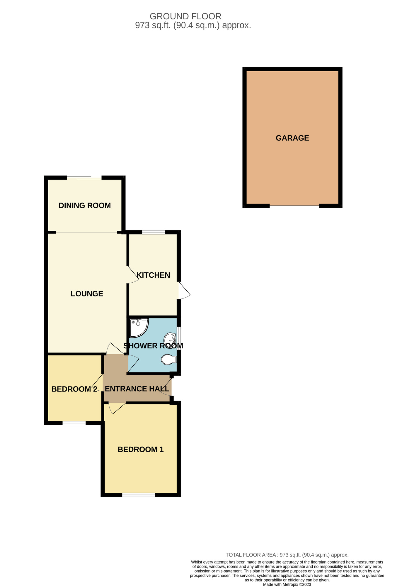 2 bedroom Semi Detached Bungalow for sale, Church Lane, Great Sutton, CH66 £205,000