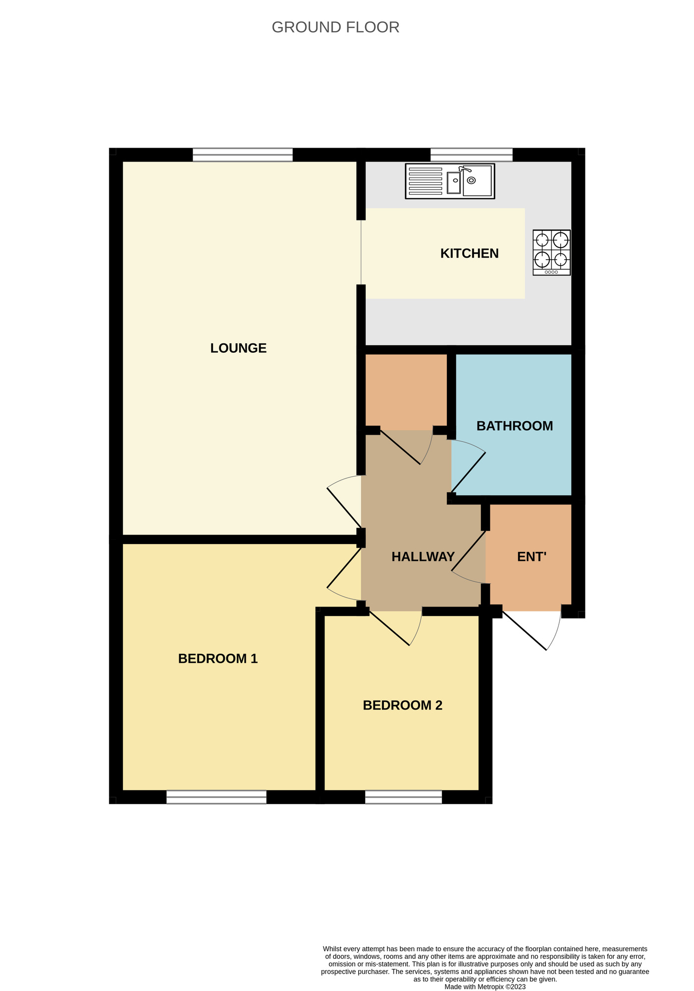 Floorplan of 2 bedroom  Flat to rent, Telfords Quay, South Pier Road, Cheshire, CH65