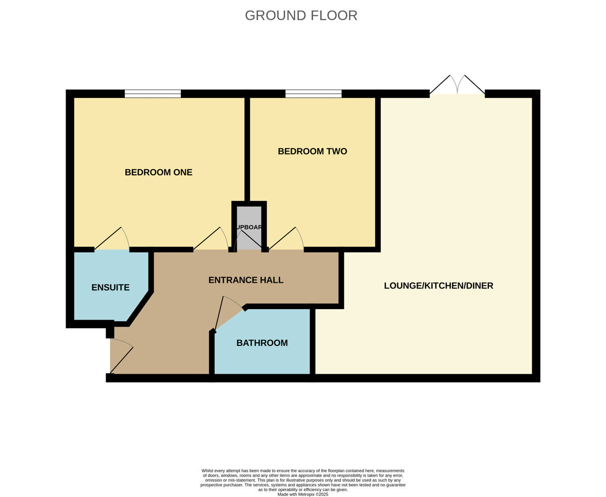 Floorplan of 2 bedroom  Flat for sale, Robinson Road, Ellesmere Port, Cheshire, CH65