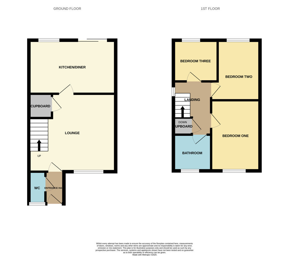 Floorplan of 3 bedroom Mid Terrace House for sale, Naylor Place, Ellesmere Port, Cheshire, CH66