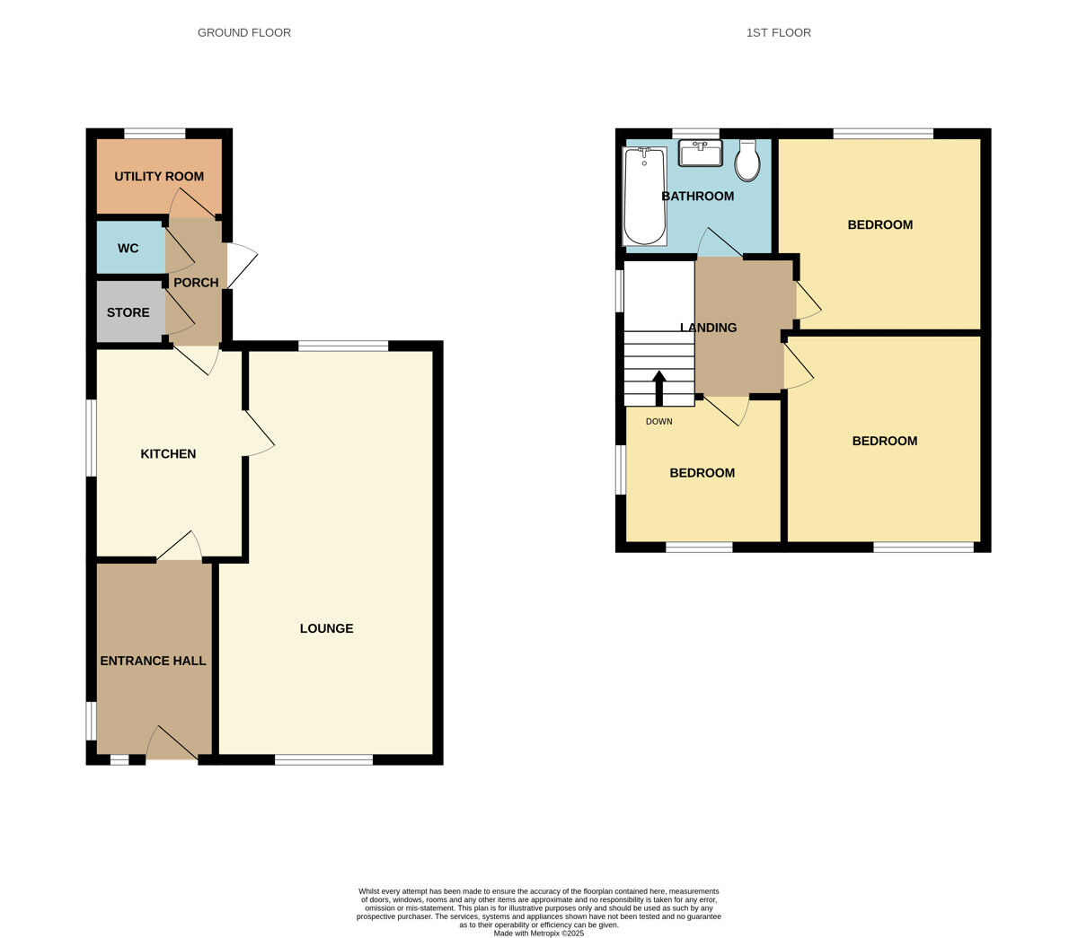 Floorplan of 3 bedroom Semi Detached House for sale, Wolverham Road, Ellesmere Port, Cheshire, CH65