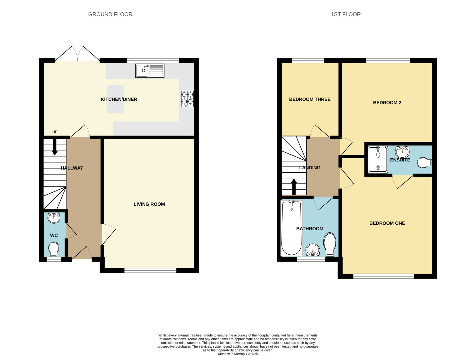 Floorplan of 3 bedroom Semi Detached House for sale, New Lincoln Road, Ellesmere Port, Cheshire, CH65
