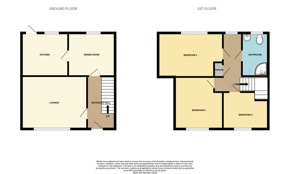 Floorplan of 3 bedroom End Terrace House for sale, Kronsbec Avenue, Little Sutton, Cheshire, CH66