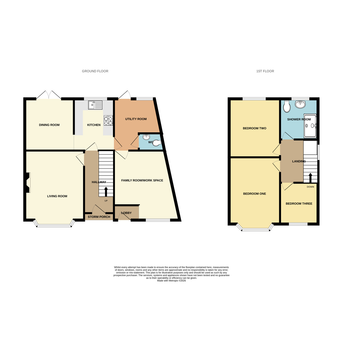 Floorplan of 3 bedroom Semi Detached House for sale, Dolphin Crescent, Great Sutton, Cheshire, CH66