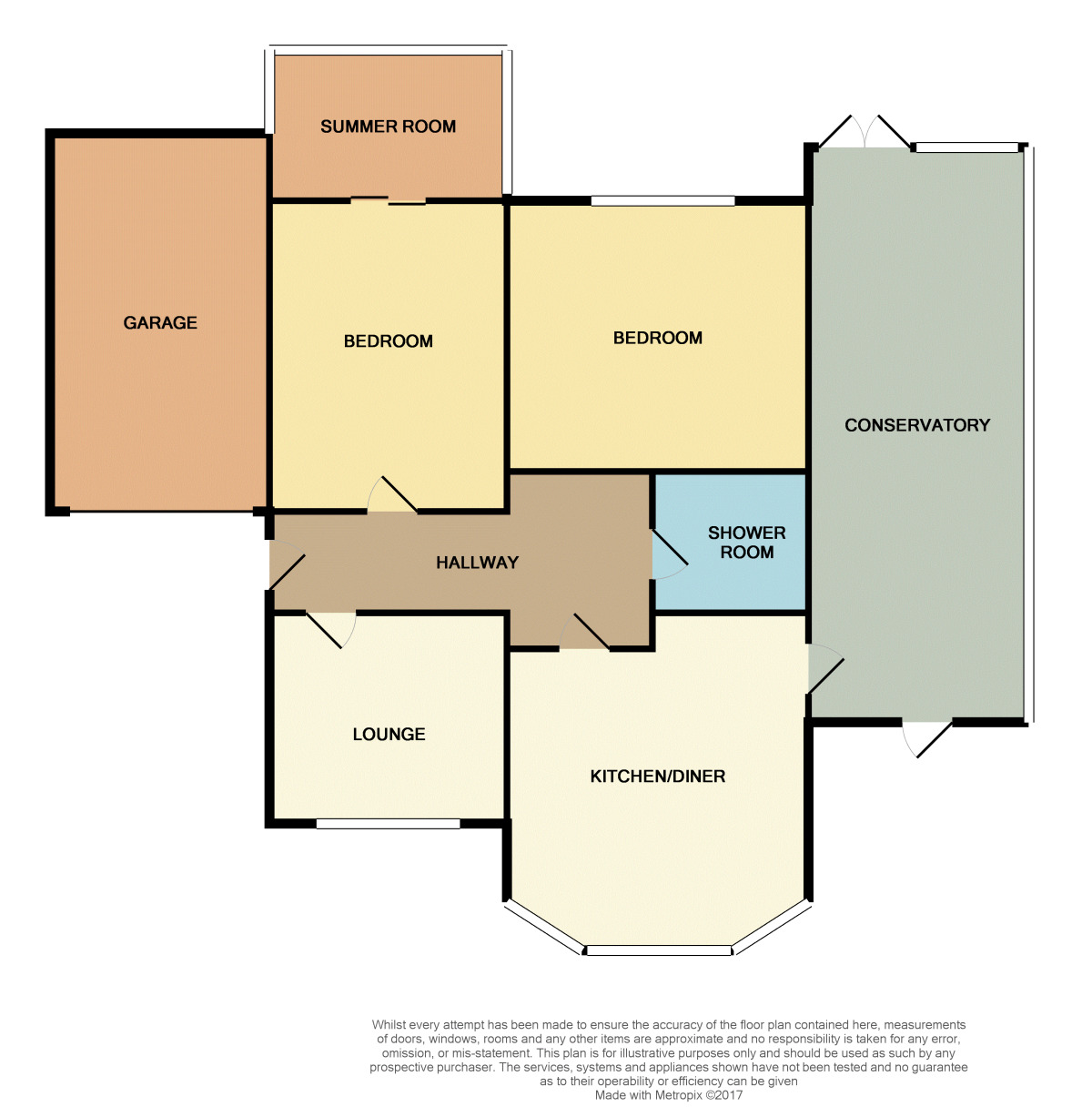 Floorplan of 2 bedroom Detached Bungalow for sale, Glenathol Road, Great Sutton, Ellesmere Port, CH66