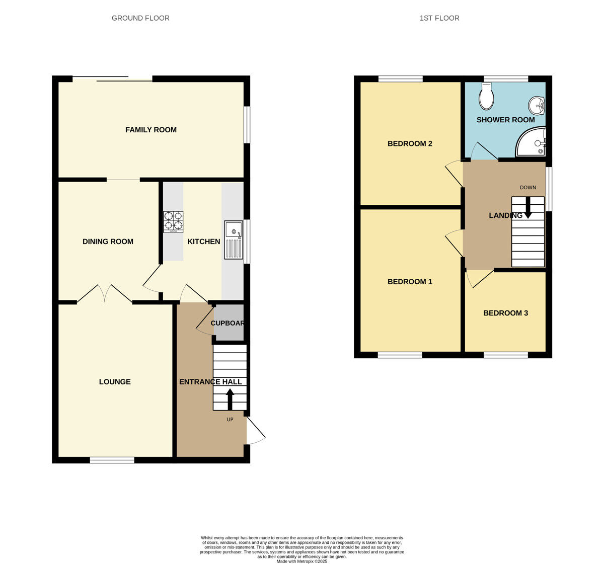 Floorplan of 3 bedroom Semi Detached House for sale, Harewood Avenue, Little Sutton, Cheshire, CH66