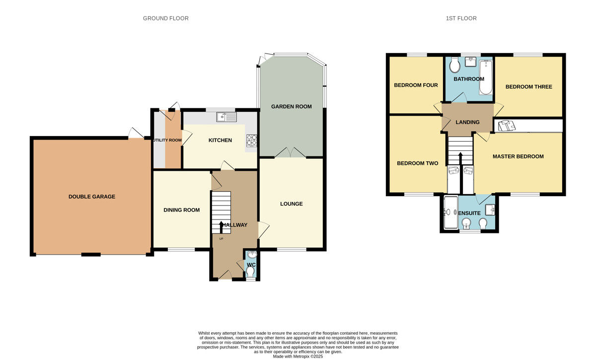 Floorplan of 4 bedroom Detached House for sale, Ullapool Close, Little Sutton, Cheshire, CH66