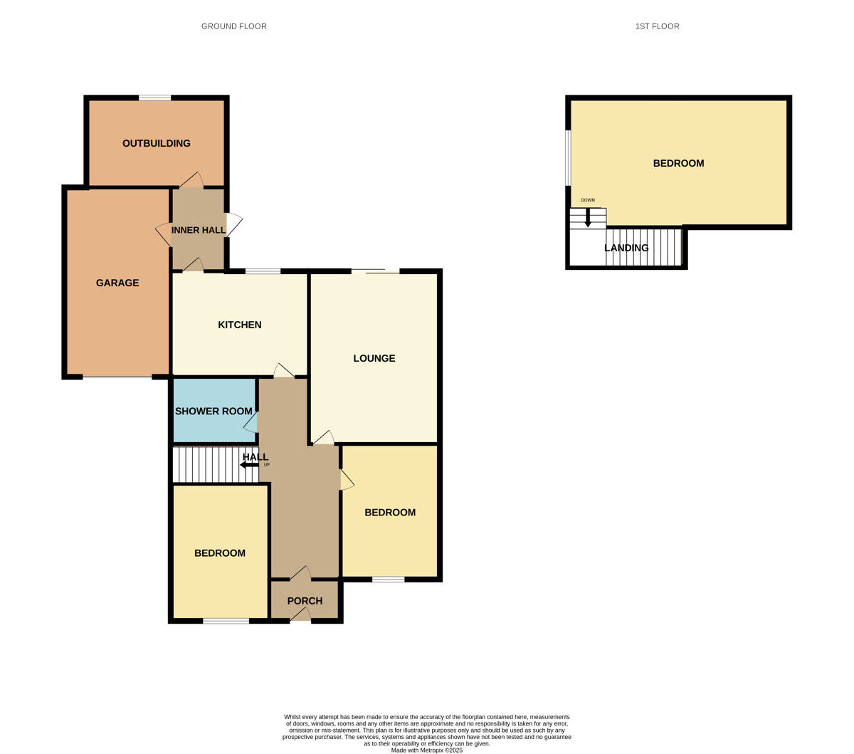 Floorplan of 3 bedroom Semi Detached Bungalow for sale, Buttermere Avenue, Ellesmere Port, Cheshire, CH65