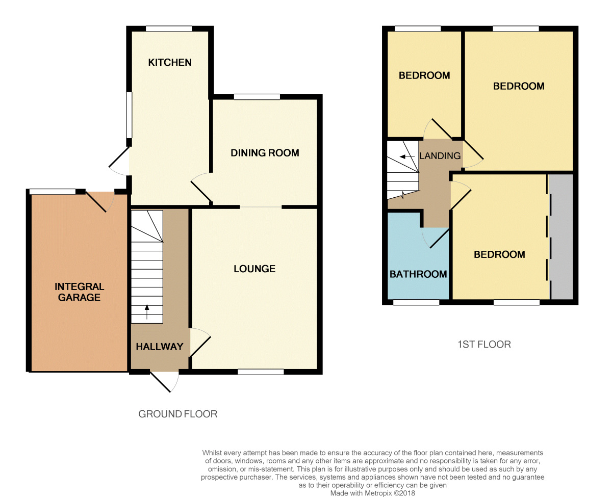 Floorplan of 3 bedroom Detached House for sale, Fairways Drive, Ellesmere Port, CH66