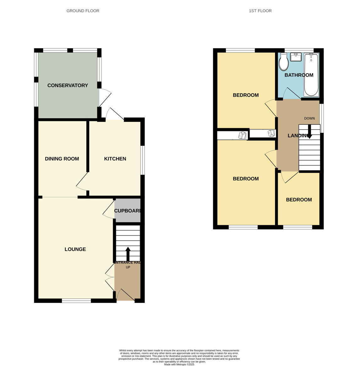 Floorplan of 3 bedroom Semi Detached House for sale, Hope Farm Road, Great Sutton, Cheshire, CH66