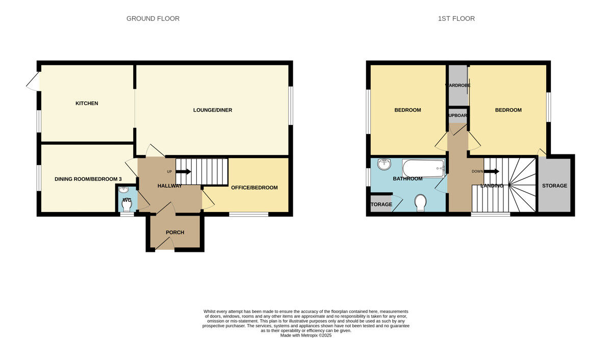 Floorplan of 3 bedroom Semi Detached House for sale, Collingham Green, Little Sutton, Cheshire, CH66