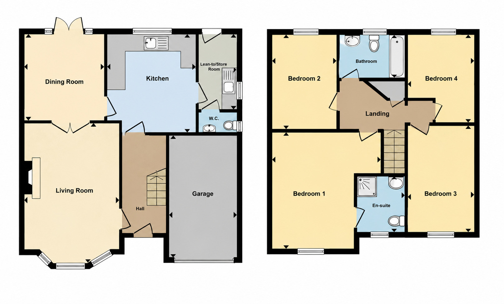 Floorplan of 4 bedroom Detached House for sale, Wood Lane, Greasby, Merseyside, CH49