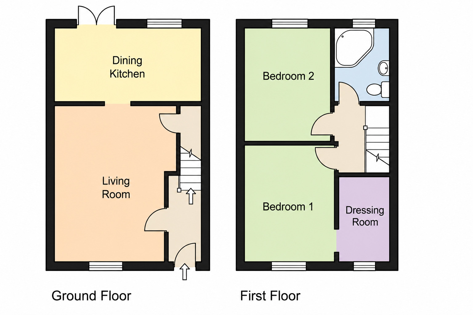 Floorplan of 3 bedroom Semi Detached House for sale, Brackendale, Elton, Cheshire, CH2
