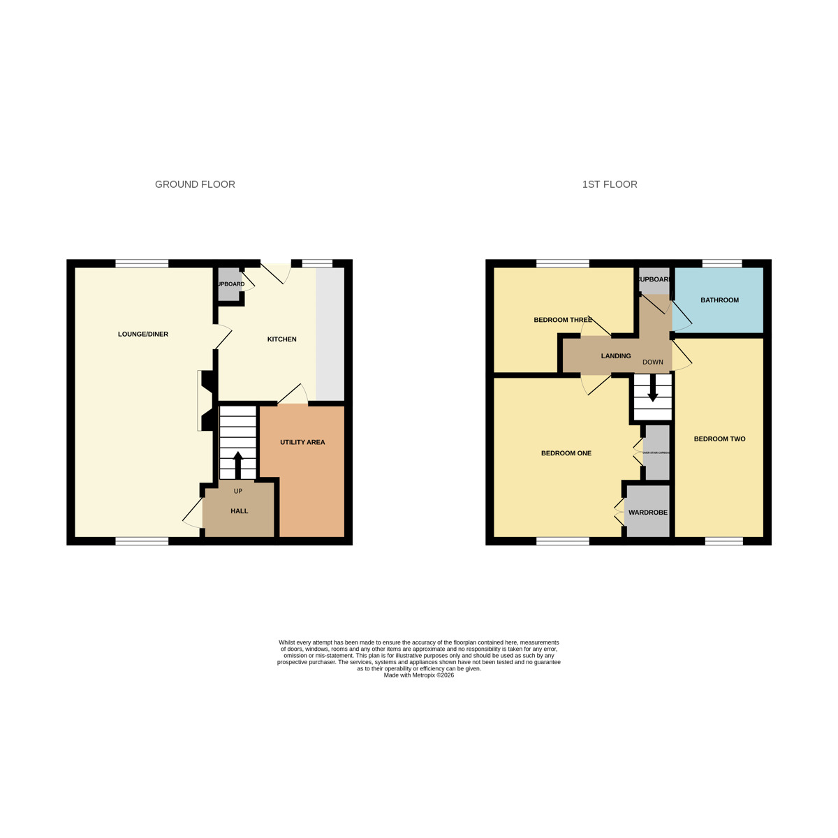 Floorplan of 3 bedroom Mid Terrace House to rent, Ferguson Avenue, Ellesmere Port, Cheshire, CH66