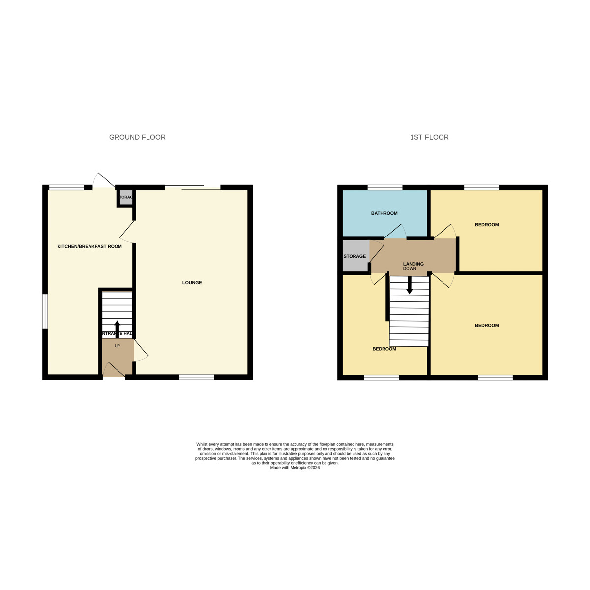 Floorplan of 3 bedroom Semi Detached House to rent, Thornwythe Grove, Great Sutton, Cheshire, CH66