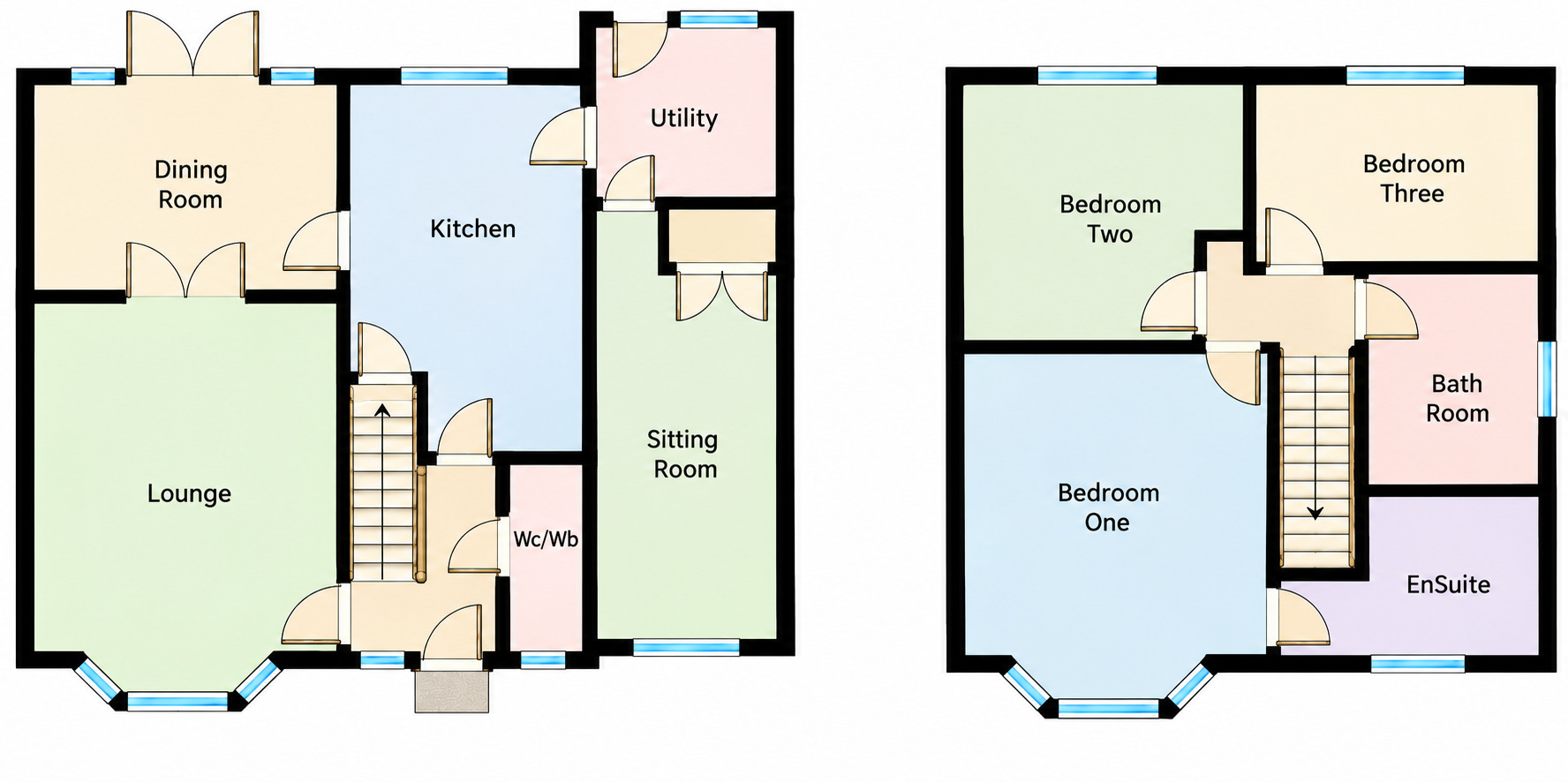Floorplan of 3 bedroom Detached House for sale, Lyneal Avenue, Great Sutton, Cheshire, CH66