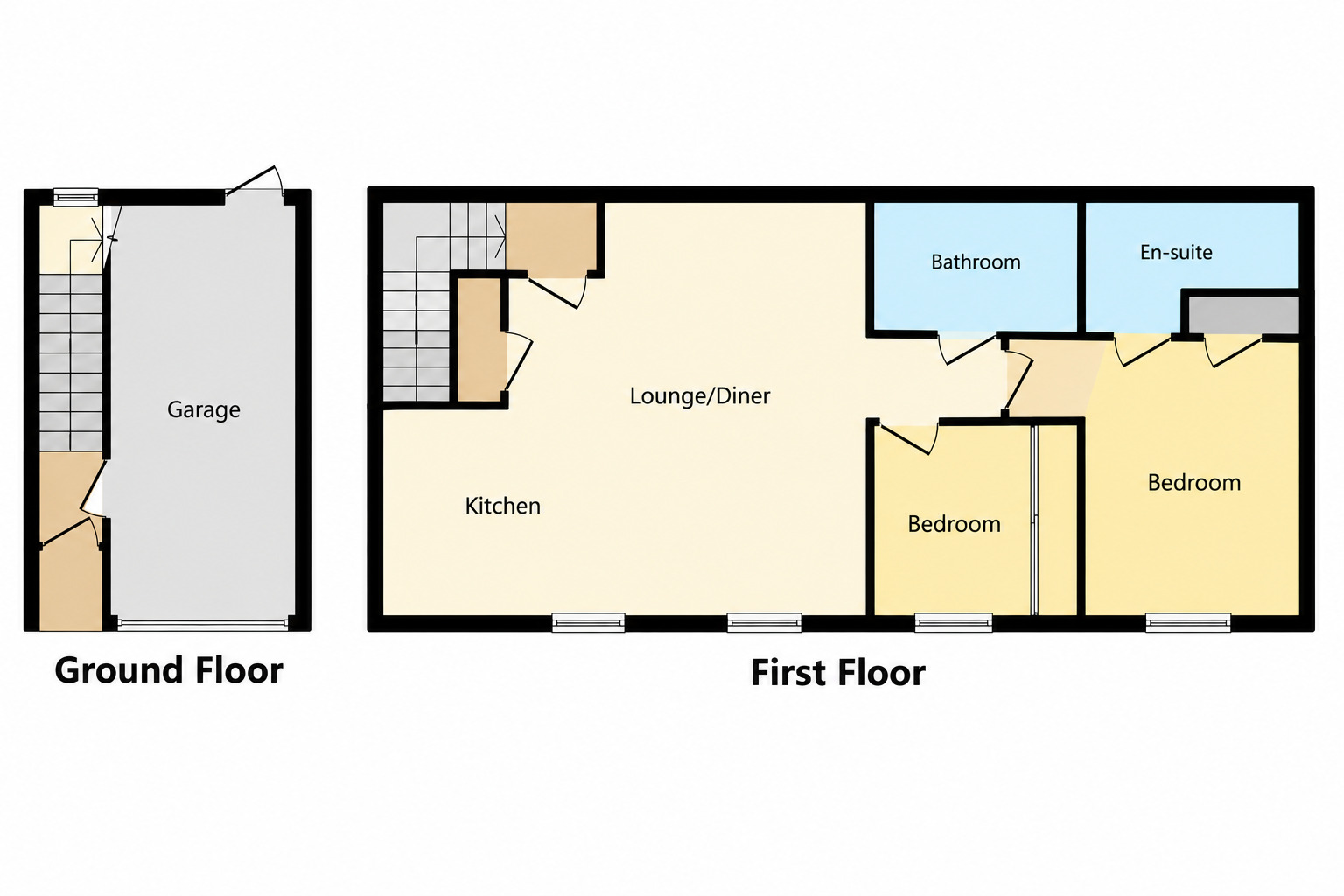 Floorplan of 2 bedroom Detached House for sale, Broad Birches, Ellesmere Port, Cheshire, CH65