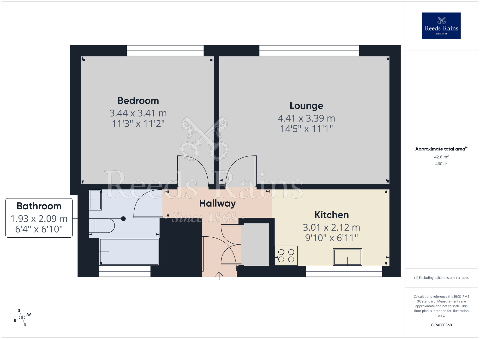 Floorplan of 1 bedroom Flat to rent, Westminster Road, Macclesfield, Cheshire, SK10