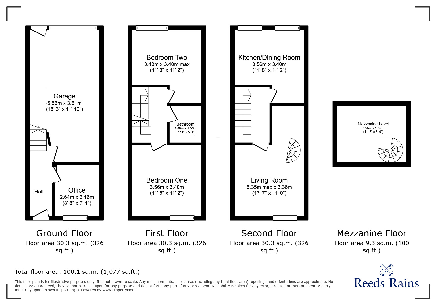 Floorplan of 2 bedroom Mid Terrace House to rent, Rodney Street, Macclesfield, Cheshire, SK11