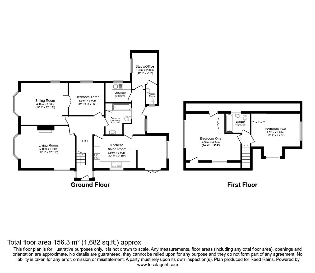 Floorplan of 3 bedroom Detached Bungalow to rent, Dark Lane, Gawsworth, Cheshire, SK11
