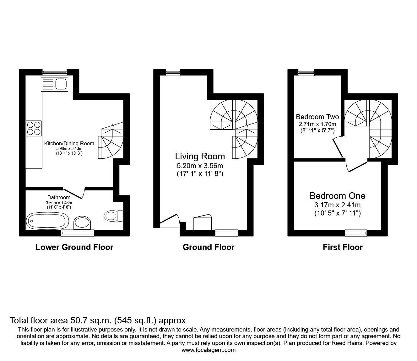 Floorplan of 2 bedroom Mid Terrace House for sale, Hulley Road, Macclesfield, Cheshire, SK10