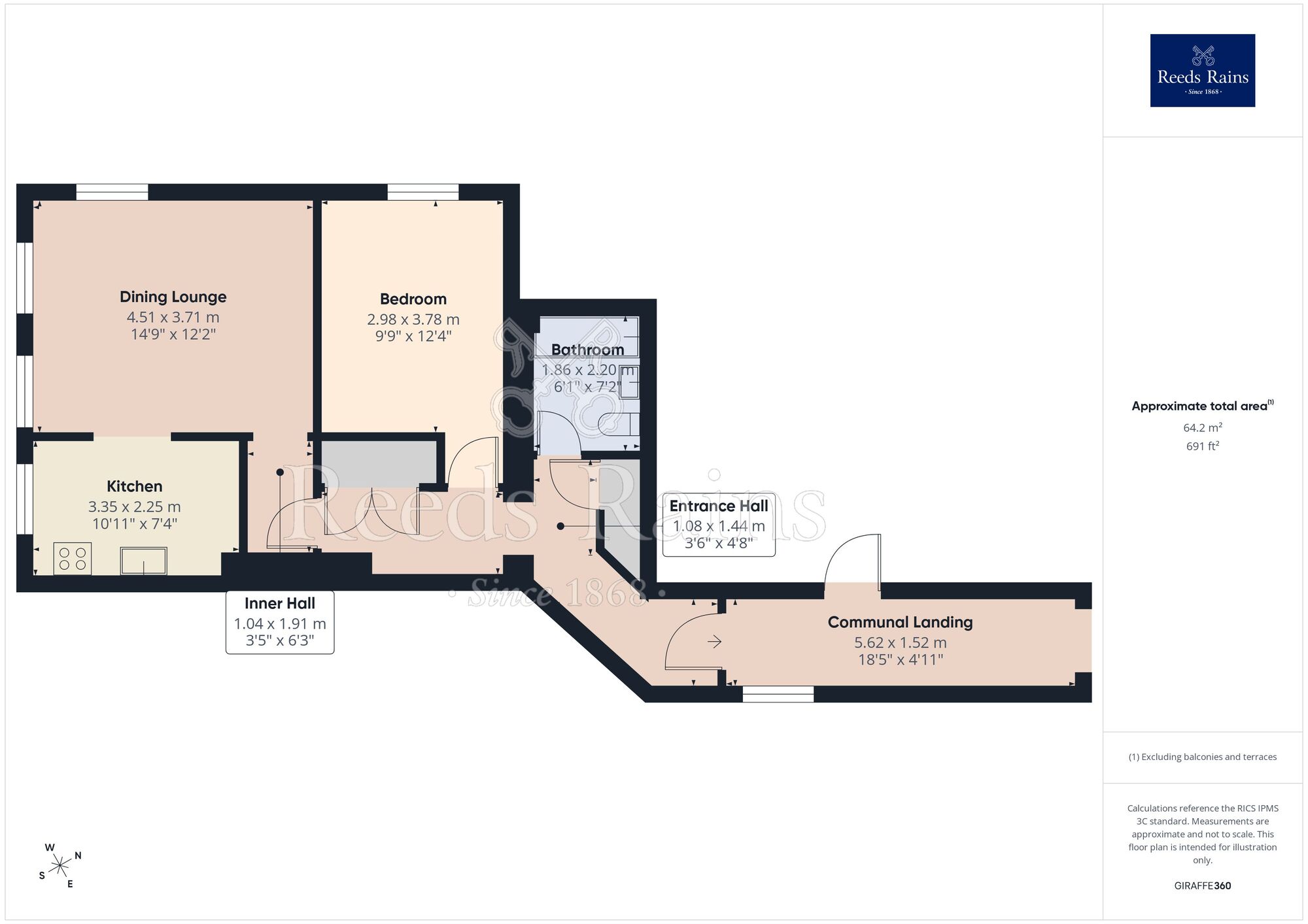 Floorplan of 1 bedroom Flat for sale, The Uplands, Bishopton Drive, Cheshire, SK11