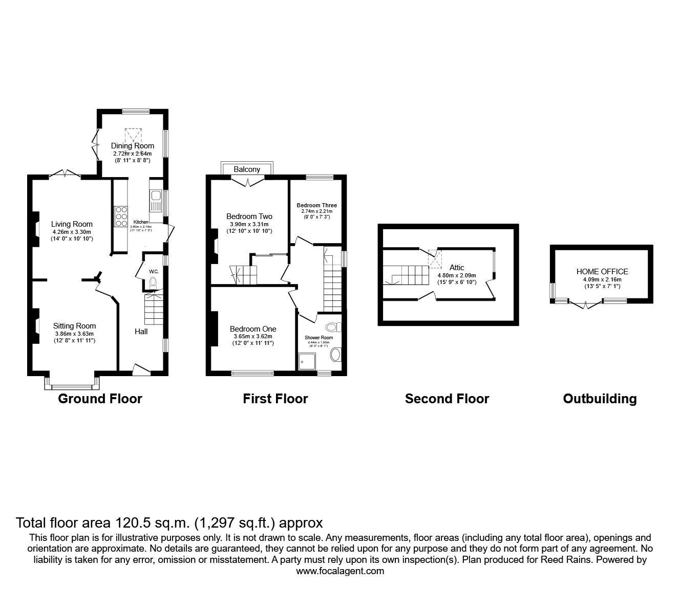 Floorplan of 3 bedroom Semi Detached House for sale, Nicholson Avenue, Macclesfield, Cheshire, SK10