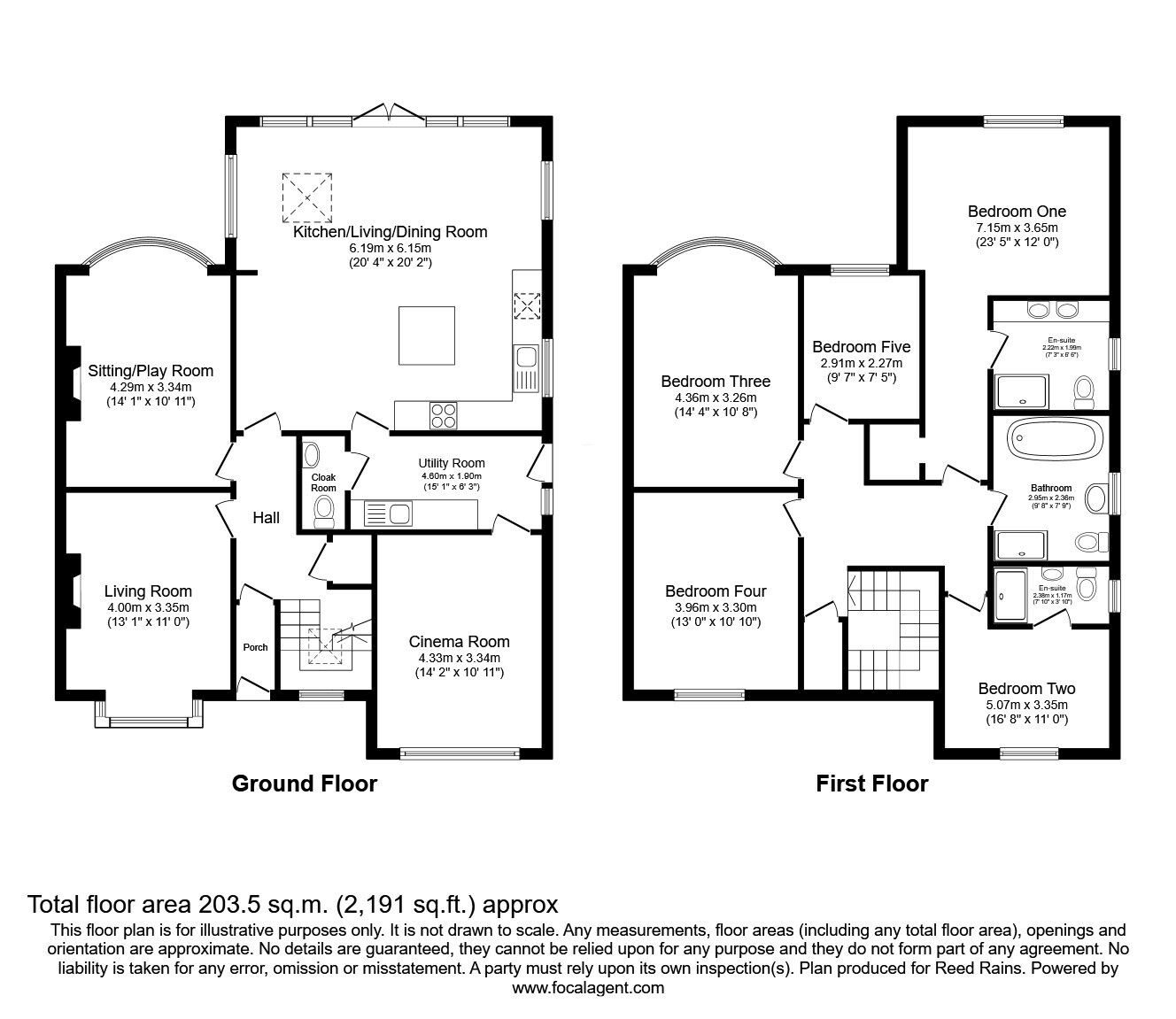 Floorplan of 5 bedroom Detached House for sale, Ivy Lane, Cheshire, SK11