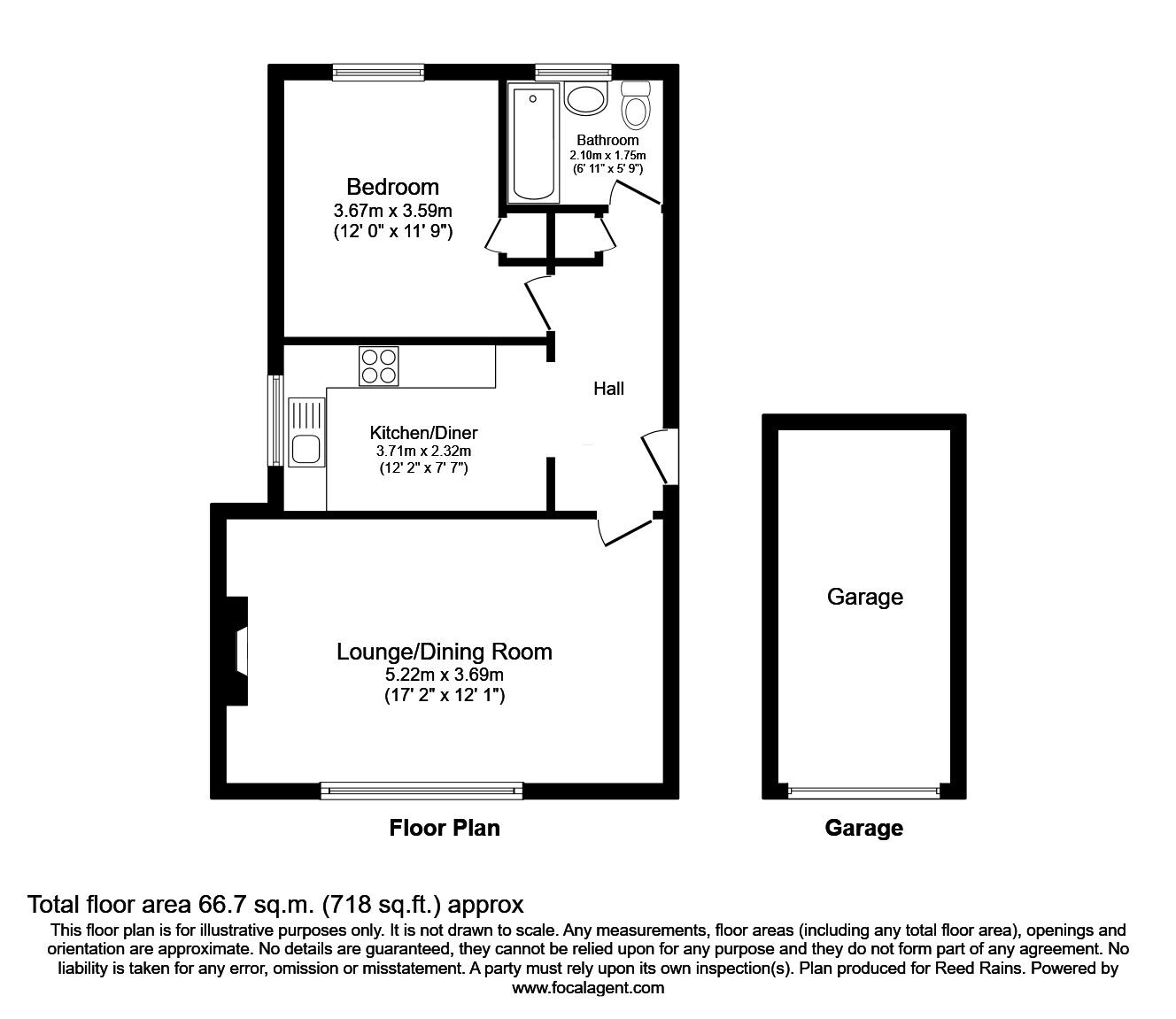 Floorplan of 1 bedroom Flat for sale, Beech Farm Drive, Tytherington, Cheshire, SK10