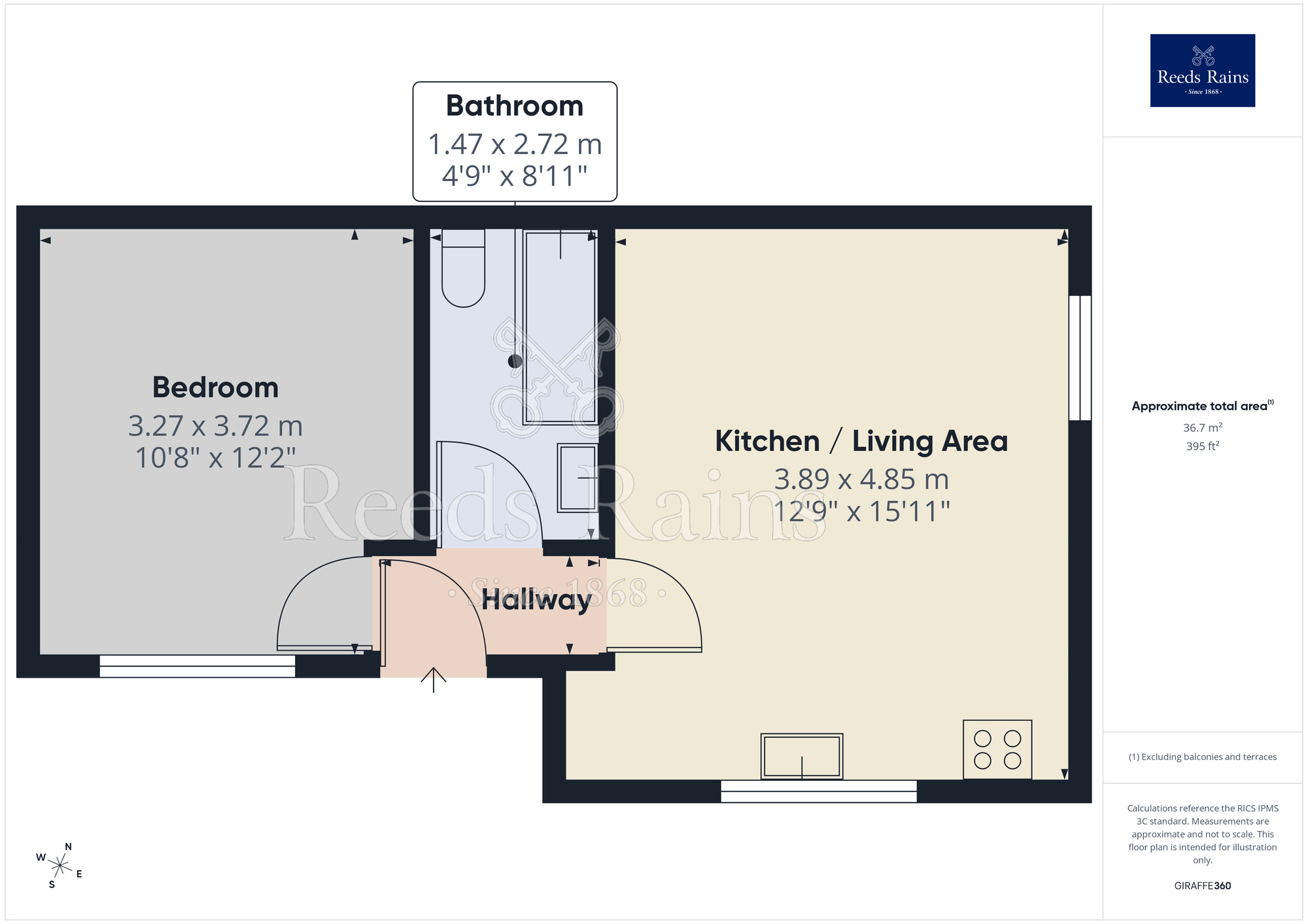 Floorplan of 1 bedroom Flat to rent, Church Street, Macclesfield, Cheshire, SK11
