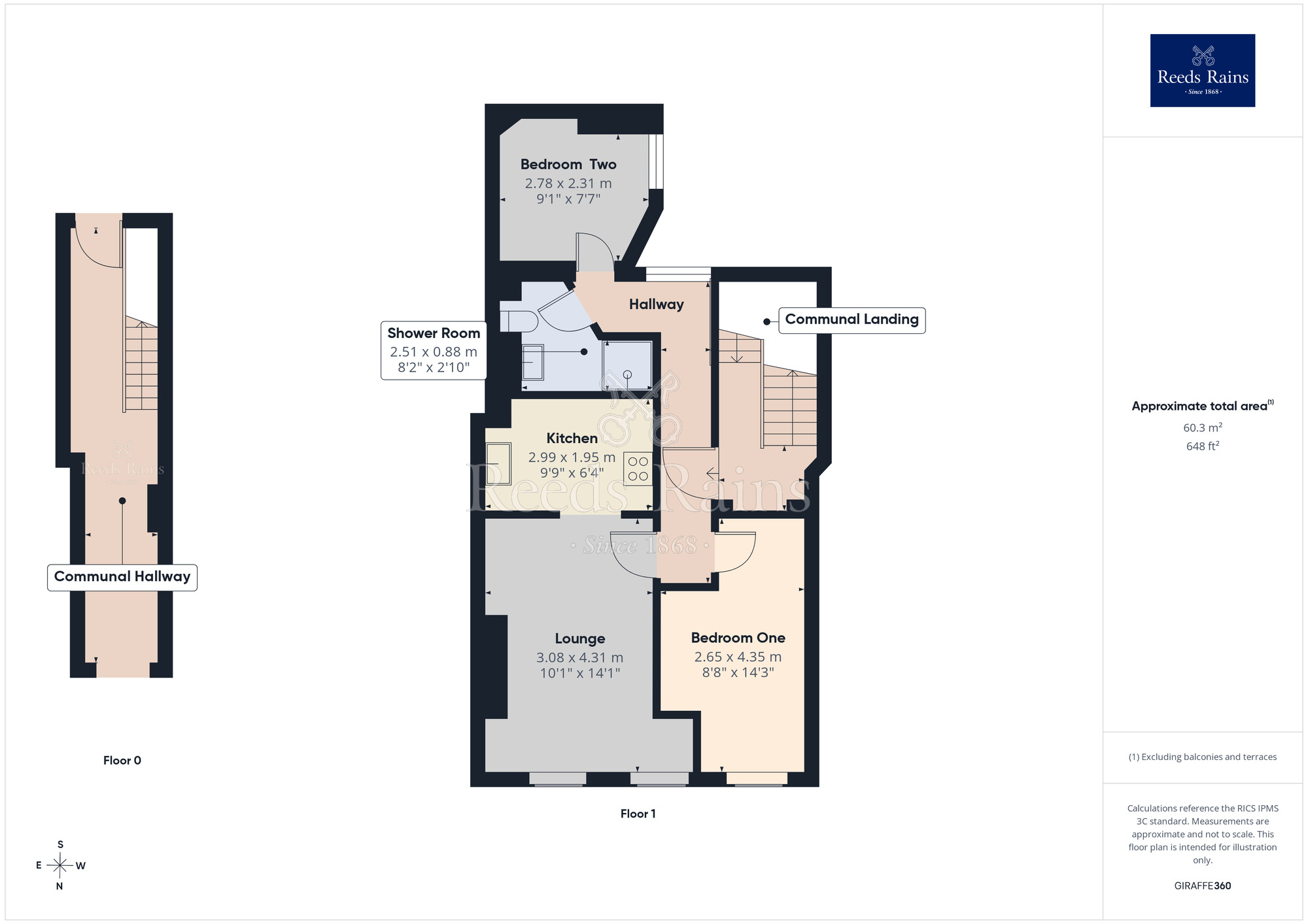 Floorplan of 2 bedroom Flat to rent, Chestergate,, Macclesfield, Cheshire, SK11
