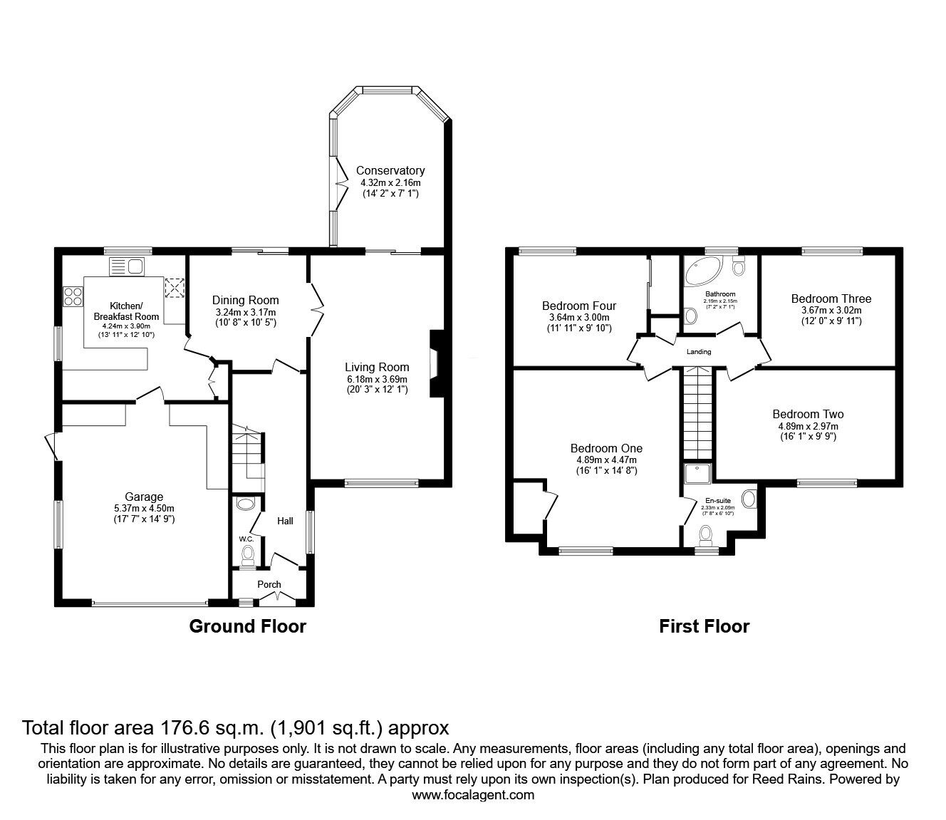 Floorplan of 4 bedroom Detached House for sale, Brampton Avenue, Macclesfield, Cheshire, SK10