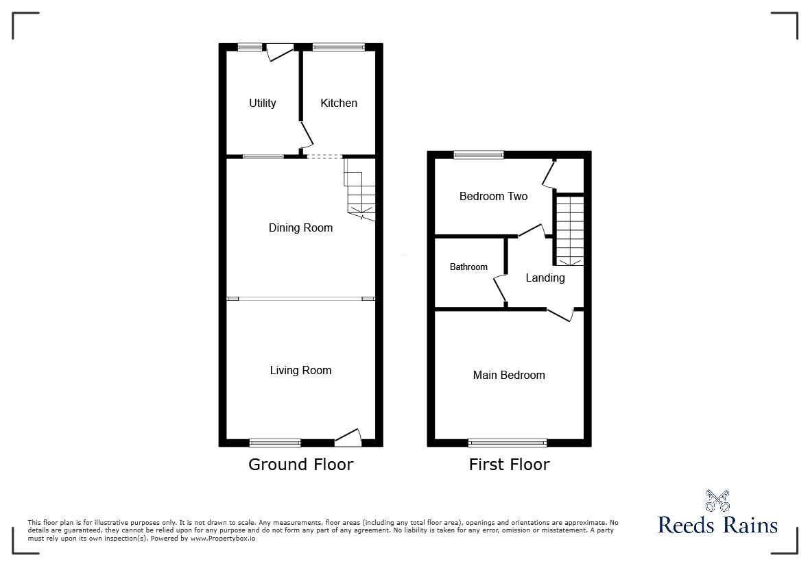 Floorplan of 2 bedroom Mid Terrace House for sale, Paradise Street, Cheshire, SK11