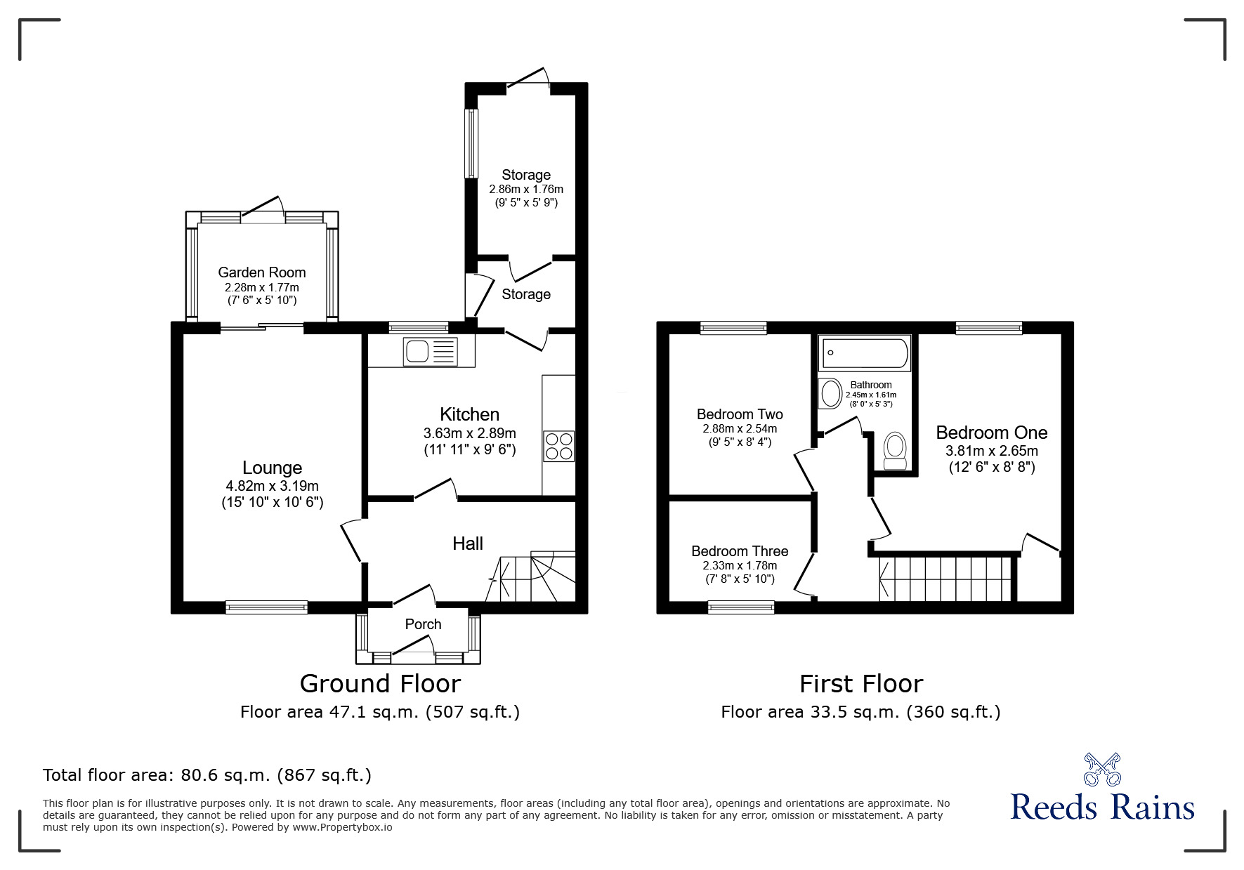 Floorplan of 3 bedroom Semi Detached House to rent, Leadbeaters Close, Macclesfield, Cheshire, SK11