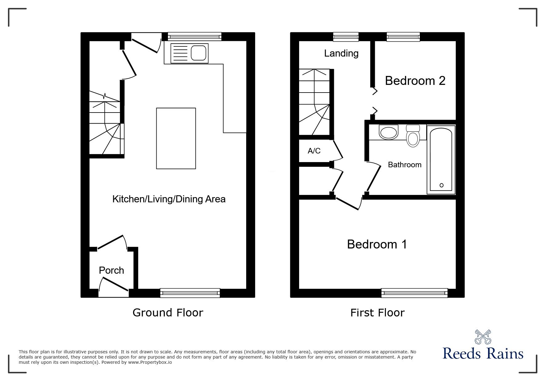 Floorplan of 2 bedroom Mid Terrace House for sale, Pierce Street, Macclesfield, SK11