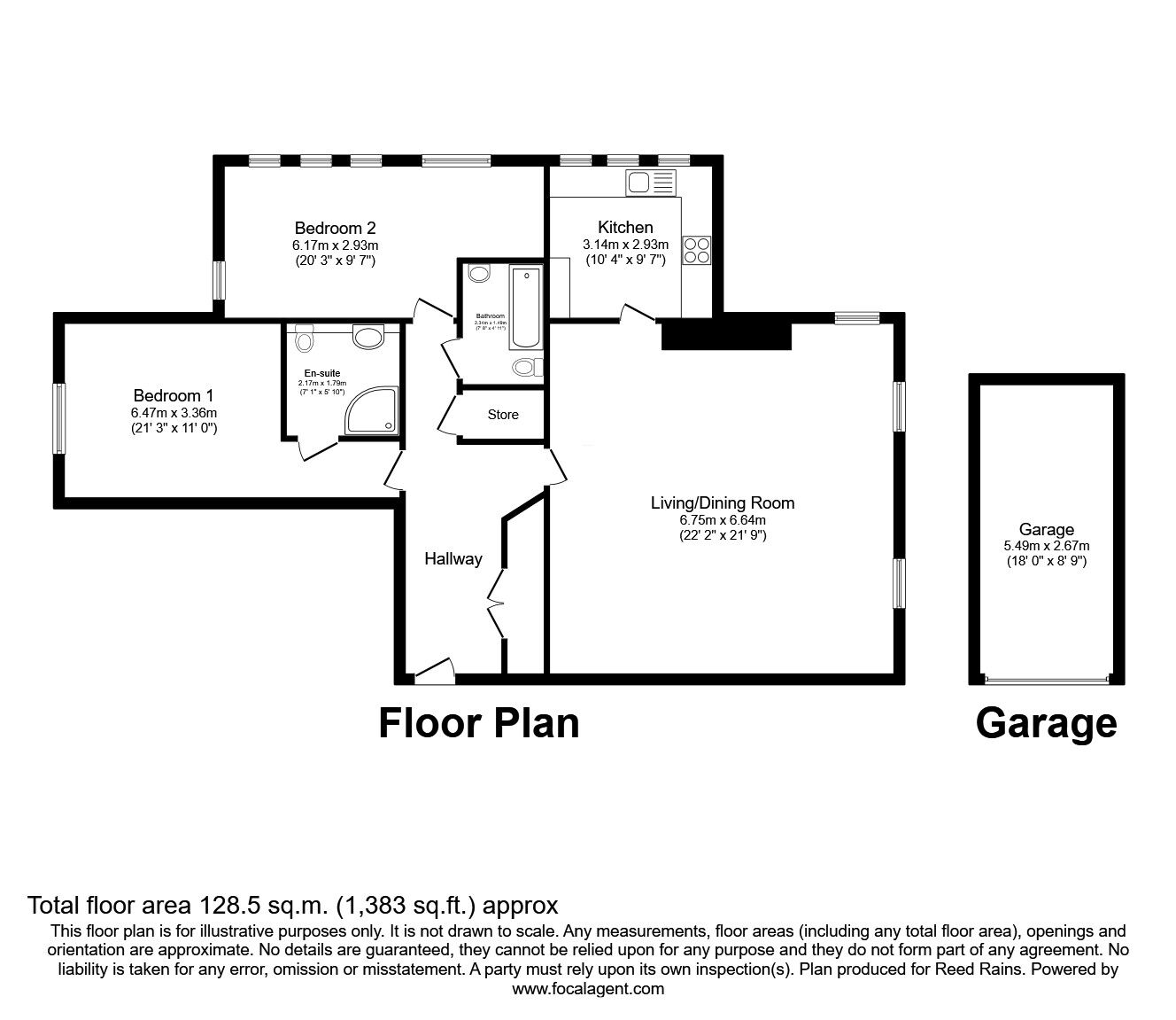 Floorplan of 2 bedroom Flat for sale, Sandringham House, Kensington Square, Cheshire, SK10