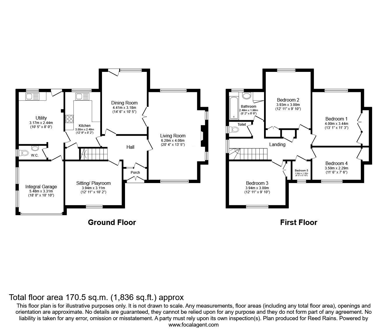 Floorplan of 4 bedroom Detached House for sale, Badger Road, Tytherington, Cheshire, SK10