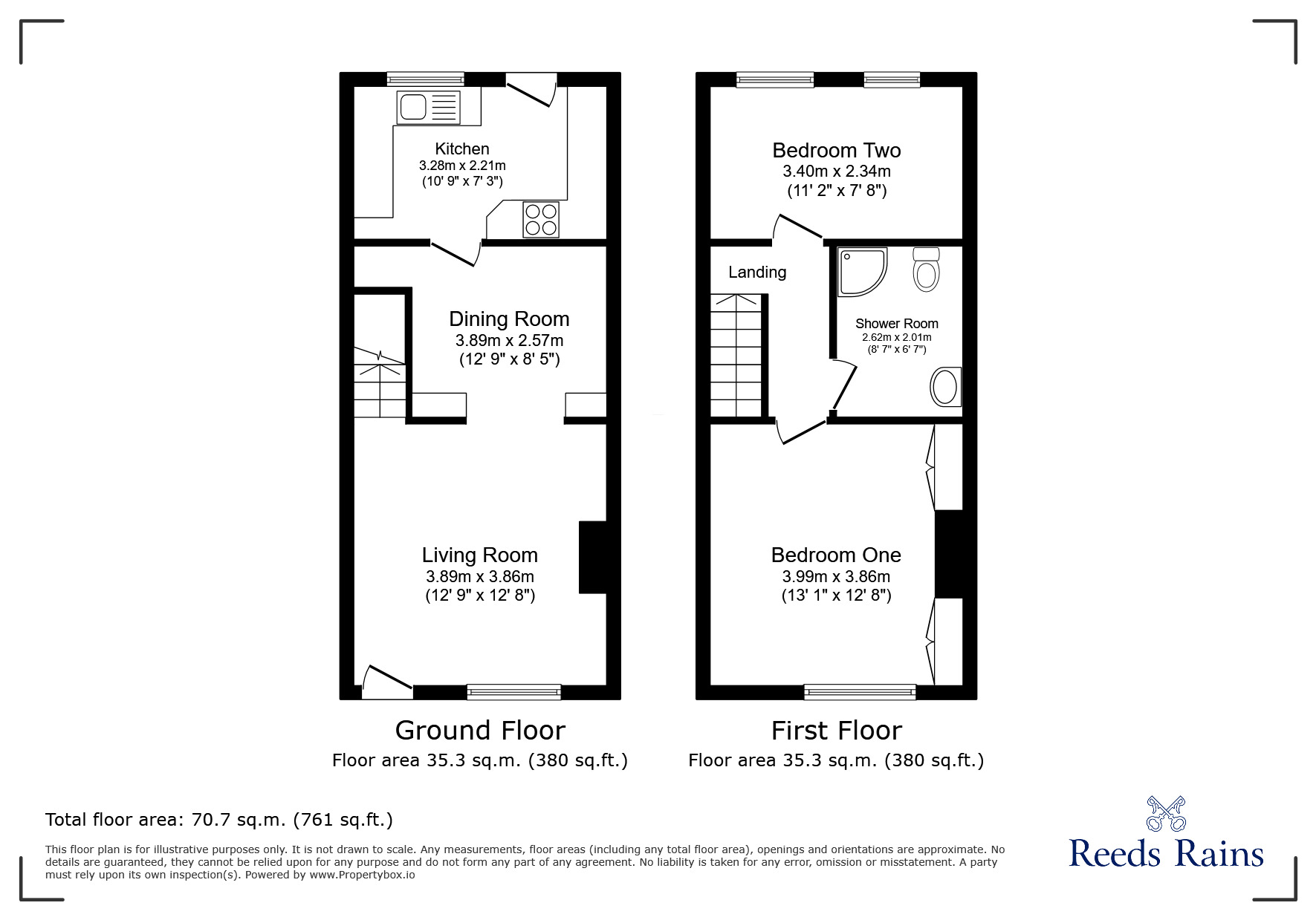 Floorplan of 2 bedroom Mid Terrace House for sale, Peter Street, Macclesfield, Cheshire, SK11