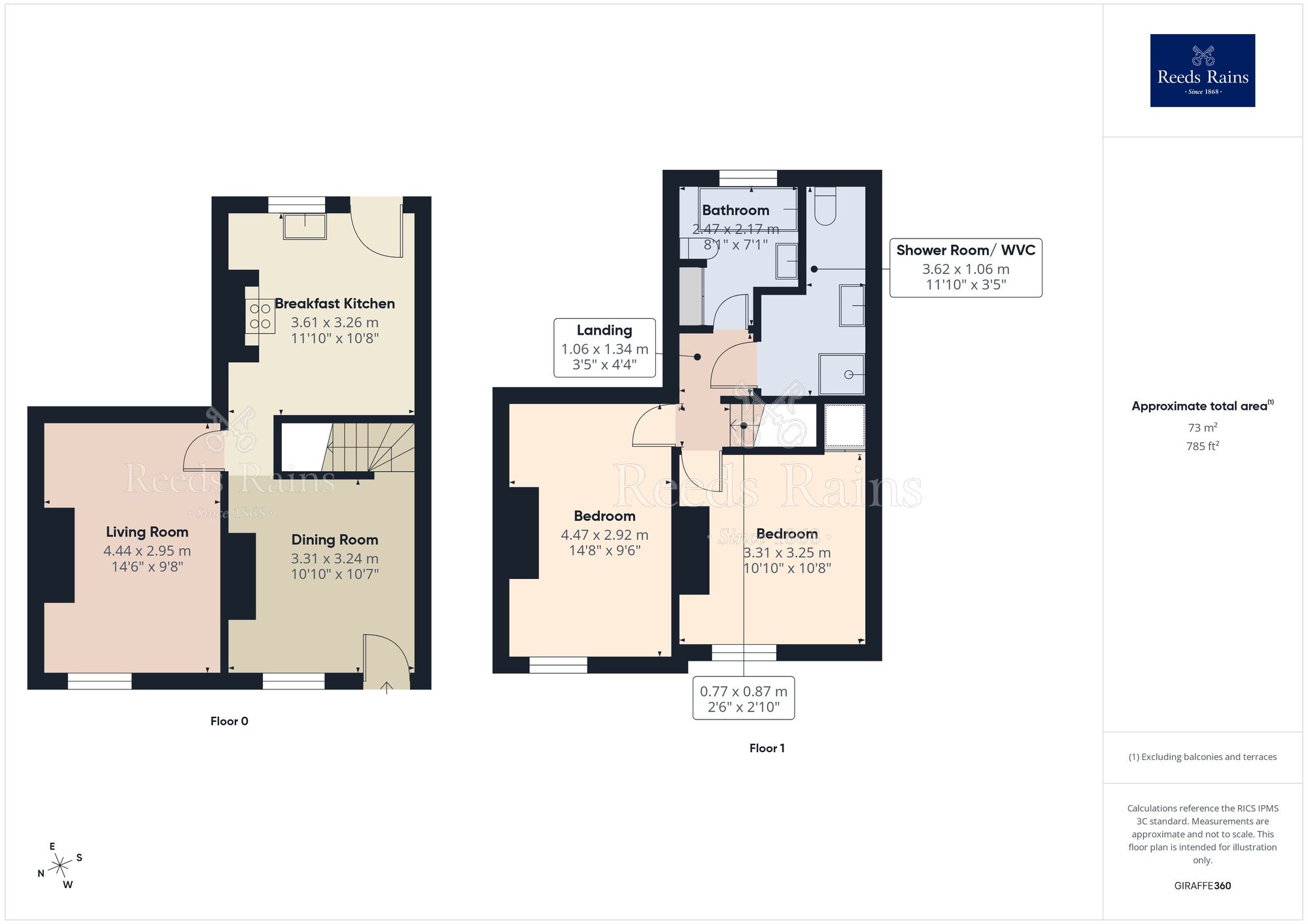 Floorplan of 2 bedroom Mid Terrace House for sale, Green Street, Macclesfield, Cheshire, SK10