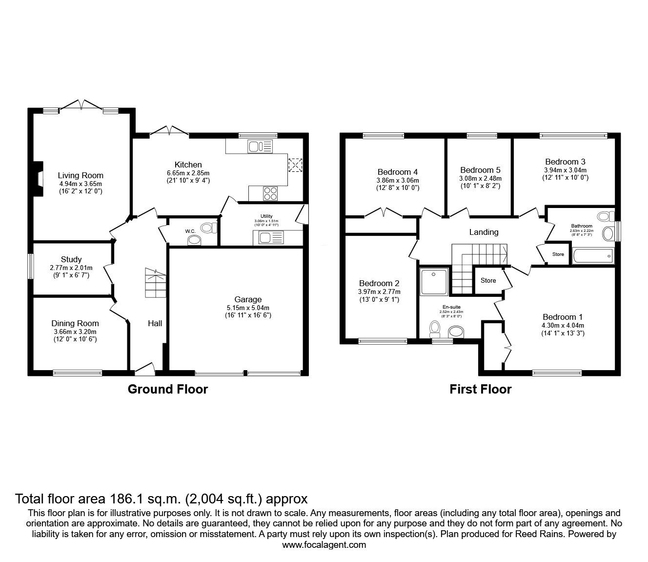 Floorplan of 5 bedroom Detached House for sale, Scholars Close, Macclesfield, Cheshire, SK10