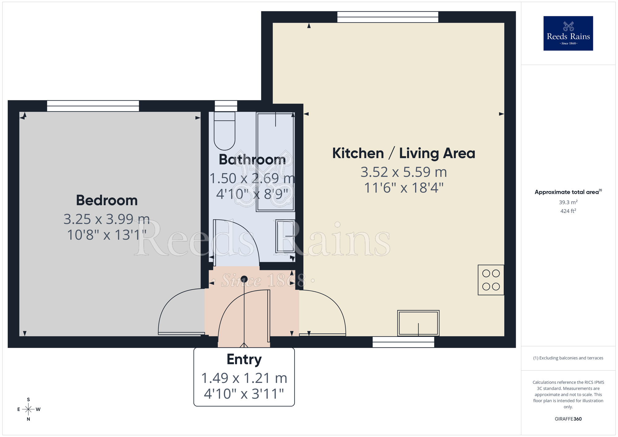 Floorplan of 1 bedroom Flat to rent, Church Street, Macclesfield, Cheshire, SK11
