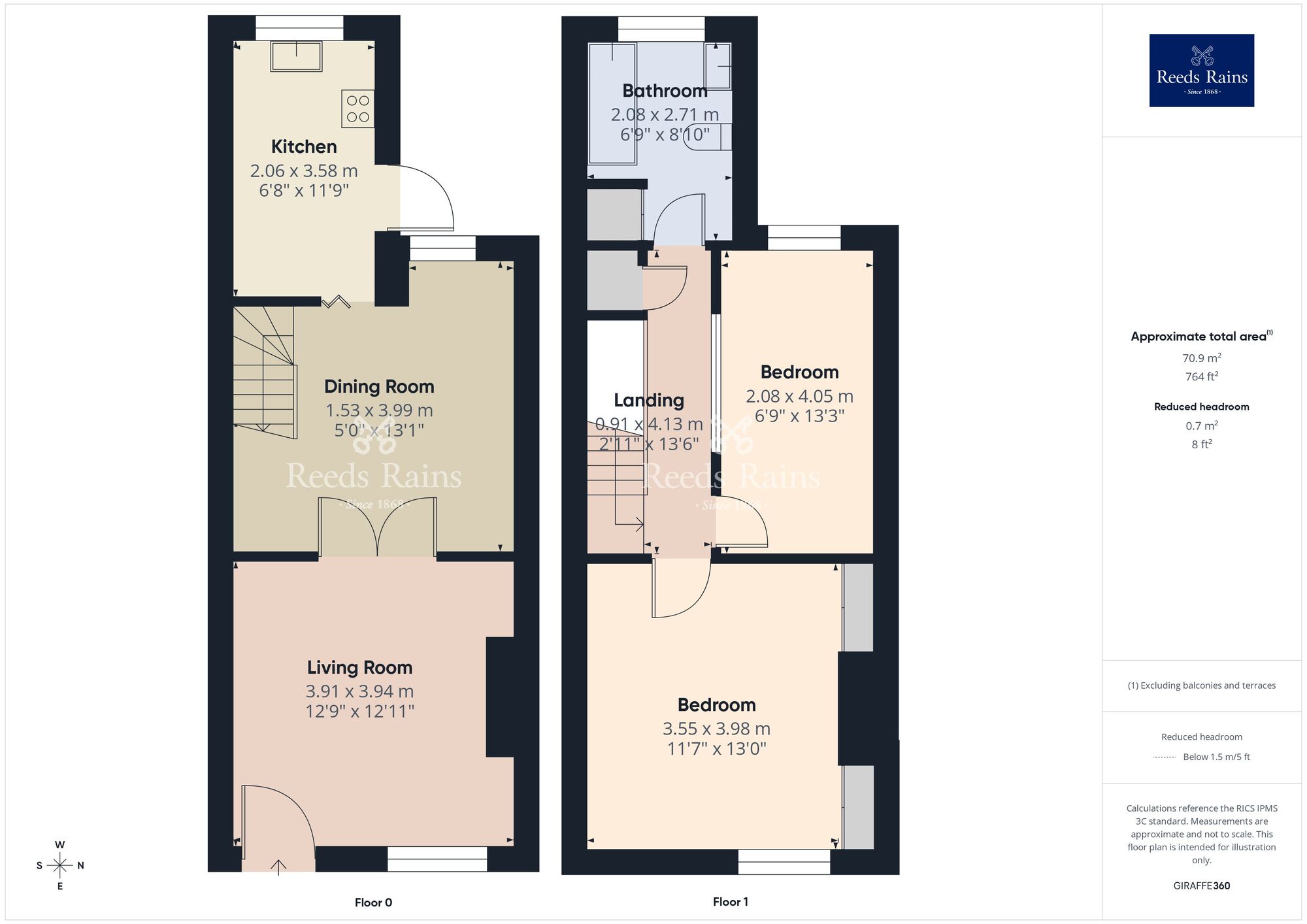 Floorplan of 2 bedroom Mid Terrace House for sale, Garden Street, Macclesfield, Cheshire, SK10