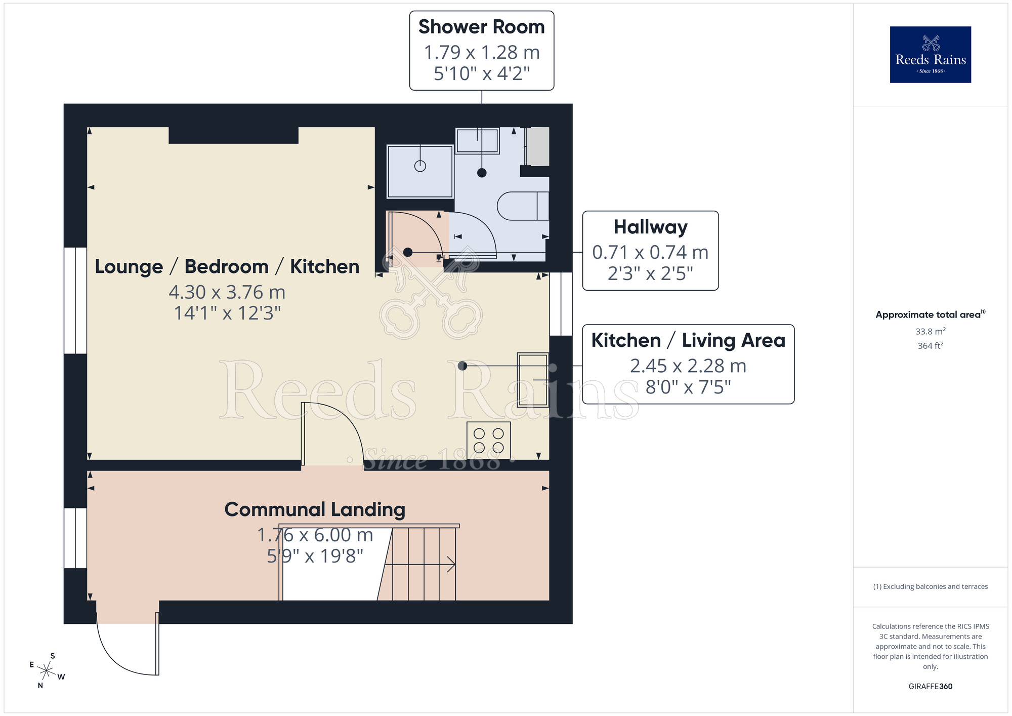Floorplan of 1 bedroom Flat to rent, Park Lane, Macclesfield, Cheshire, SK11