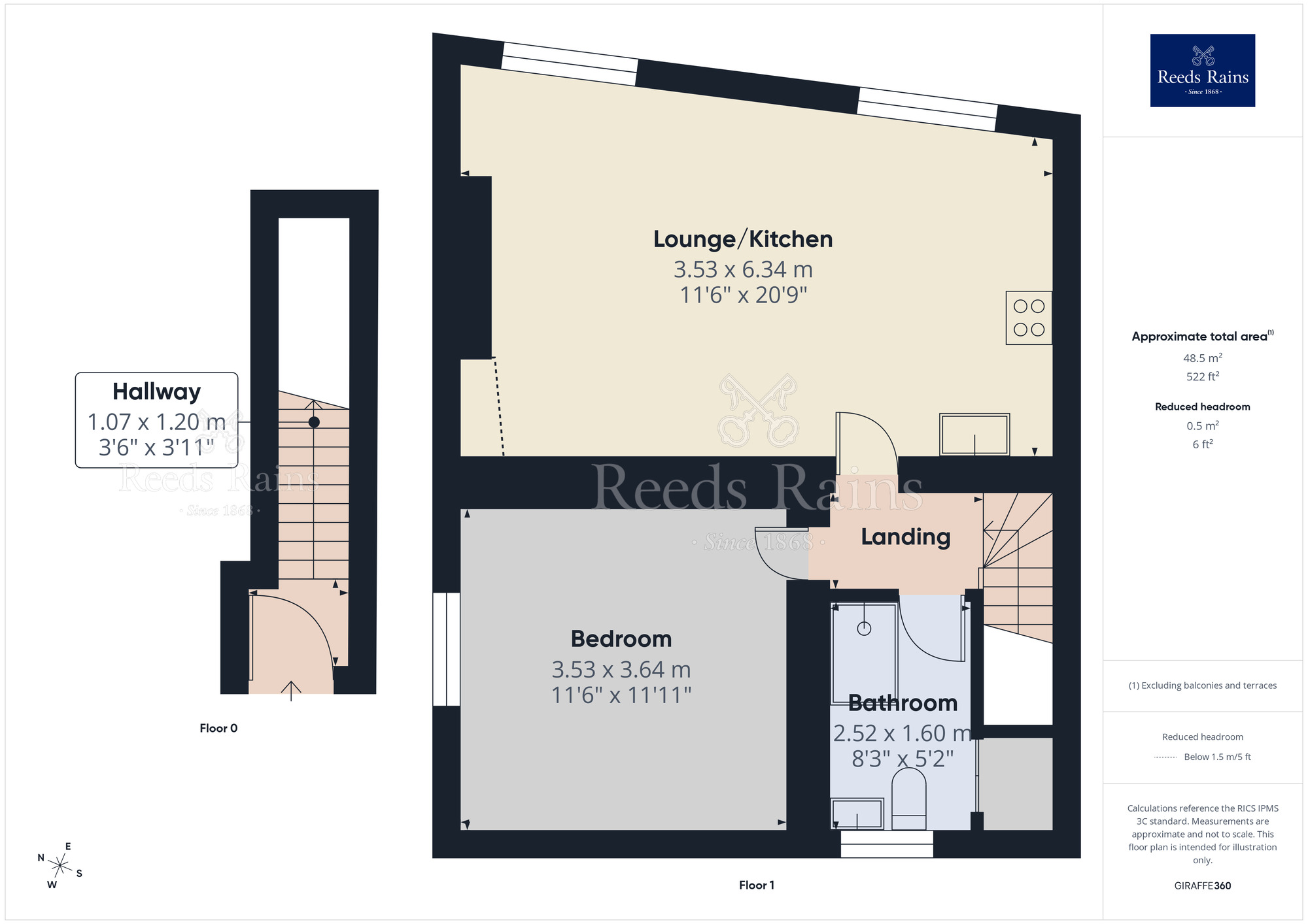 Floorplan of 1 bedroom Flat to rent, Mill Lane, Macclesfield, Cheshire, SK11