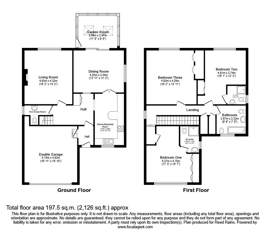 Floorplan of 3 bedroom Detached House for sale, Ashbrook Road, Bollington, Cheshire, SK10