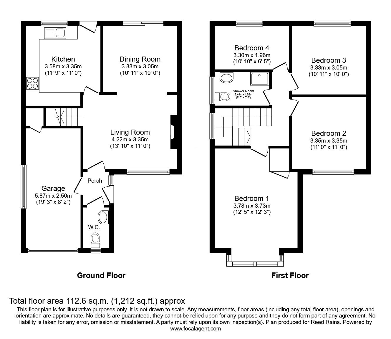 Floorplan of 4 bedroom Detached House for sale, Arbour Crescent, Tytherington, Cheshire, SK10