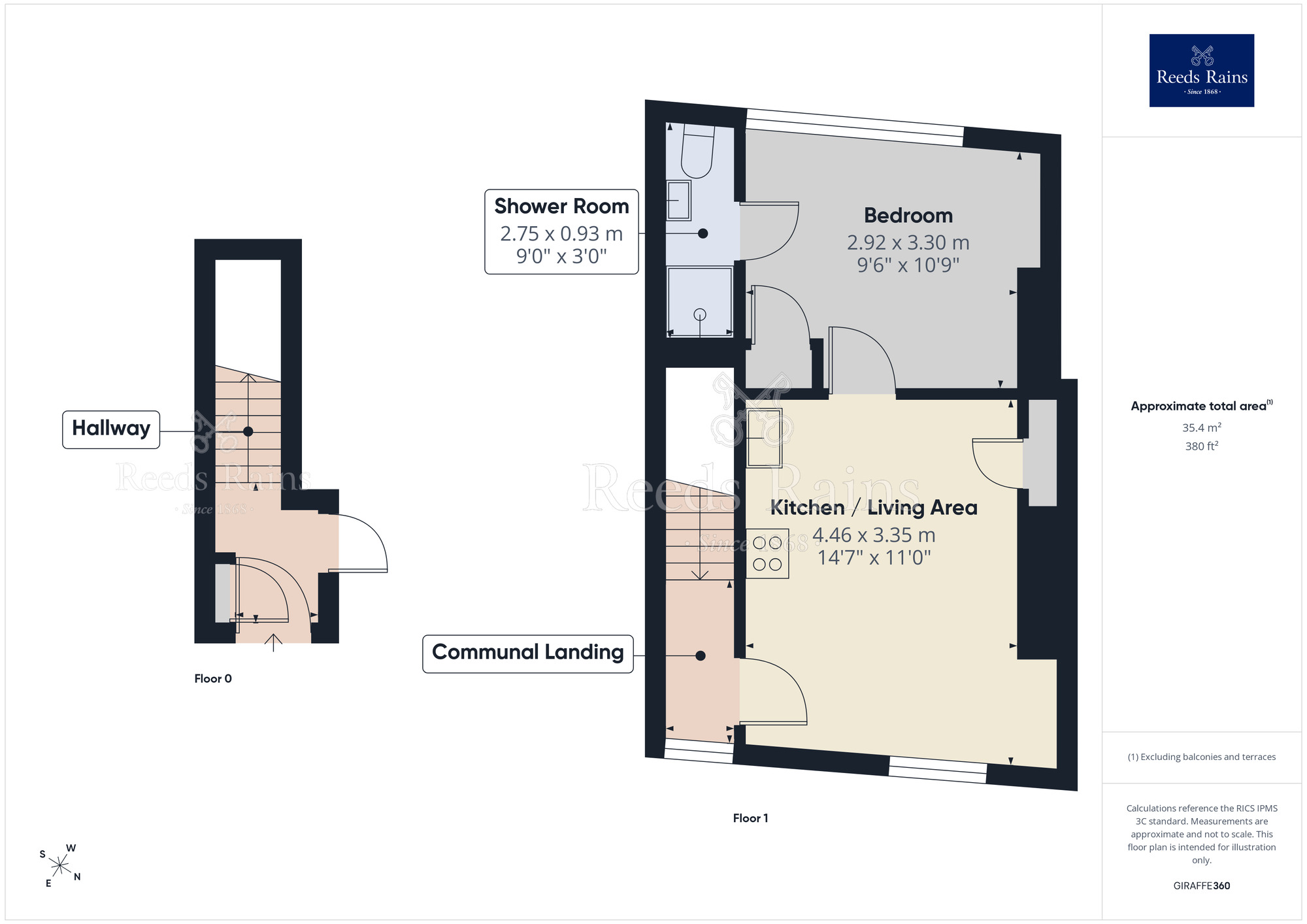 Floorplan of 1 bedroom Flat to rent, Beech Lane, Macclesfield, Cheshire, SK10